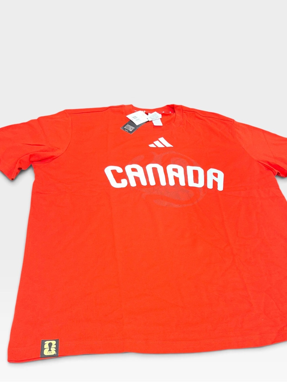 Adidas FIFA WORLD CUP 26™ CANADA T-SHIRT Red Cotton Sz 2XL Men’s Tee Cotton
